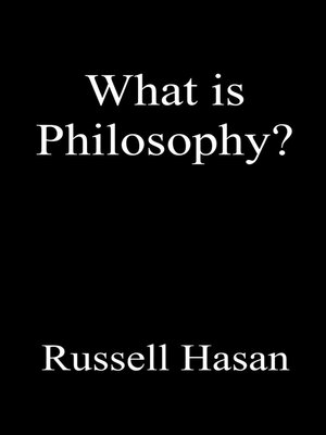 cover image of What is Philosophy?